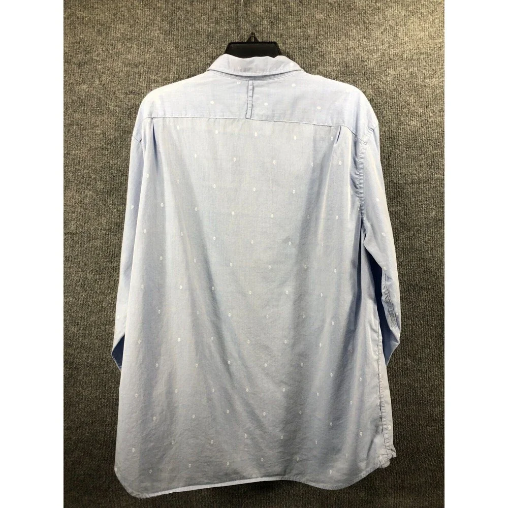 BANANA REPUBLIC Camden Fit Shirt Men's XL Custom 078‎ Wash Short Sleeve Button